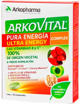 Suplement diety Arkopharma Arkovital Ultra Energy Complex 30u (3578830124489)