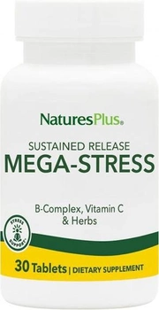 Kompleks witamin i minerałów Nature's Plus Mega Stress 30 Tablets (807205106649)