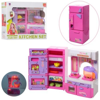 Мини кухня Limo toy XS-14012 для кукол барби, свет, звук, посудка