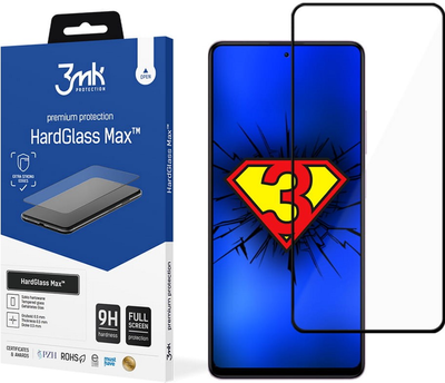 Захисне скло 3MK HardGlass Max для Xiaomi Redmi Note 12 Pro/12 Pro+/12E/Poco X5 (5903108496414)