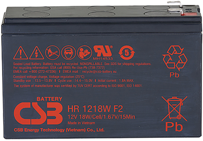 Аккумуляторная батарея CSB HR1218WF2 12V 4.2Ah (YT31045)