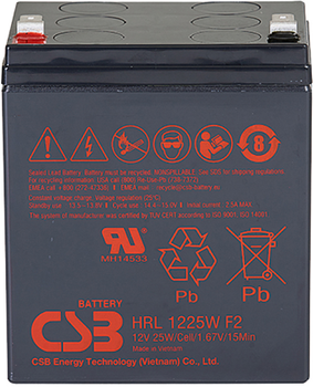 Аккумуляторная батарея CSB HRL1225WF2 12V 5.8Ah (YT31040)