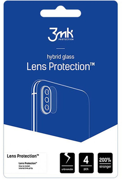 Szkło hybrydowe 3MK Lens Protection do obiektywu aparatu Poco F5 4 szt (5903108525633)