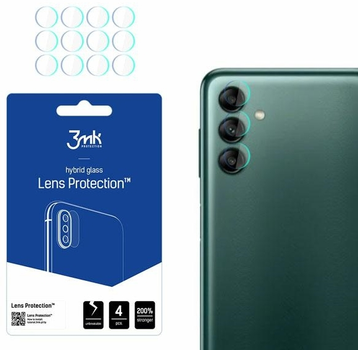 Szkło hybrydowe 3MK Lens Protection do obiektywu aparatu Samsung Galaxy A04s 4 szt (5903108491365)