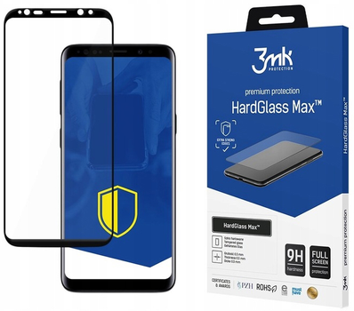 Szkło hartowane 3MK HardGlass Max dla Samsung Galaxy S9 (SM-G960) czarne (5903108012478)