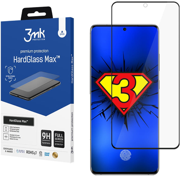 Szkło hartowane 3MK HardGlass Max dla Samsung Galaxy S20 Ultra (SM-G988) czarne (5903108226769)