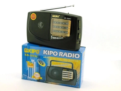 Радіоприймач Kipo KB-308 Black 64-108 МГц (308KBRDPRM) CLS55