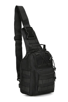 Рюкзак тактичний Eagle M02B на одне плече 6L Black (3_02374)