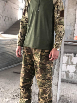 Форма военная костюм в цвете мультикам (тактическая рубашка убакс и штаны) униформа мультикам ВСУ L