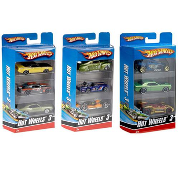 Набор 3-х базовых машинок Hot Wheels в ассортименте (K5904)