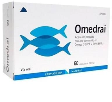 Жирні кислоти Farmasierra Manufacturing Omedrai 60 капсул Of 700 мг (8470001579331)