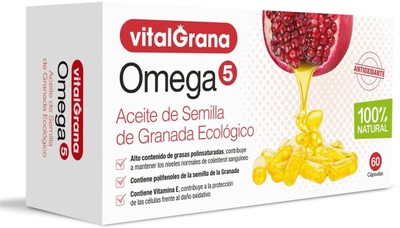 Жирні кислоти Vitalgrana Omega 5 Of 60 капсул (8437013162432)