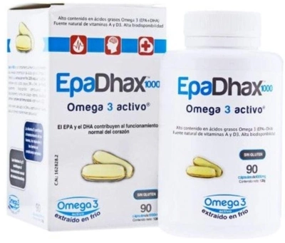 Жирні кислоти Epadhax Omega 3 Active 550 мг 150 капсул (8436537340043)