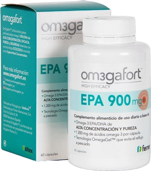 Kwasy tłuszczowe Ferrer Omegafort EPA 900 mg 60 capsules (8470001941824)
