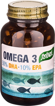 Kwasy tłuszczowe Santiveri Omega 3 DHA + EPA 120 Capsules (8412170032477)