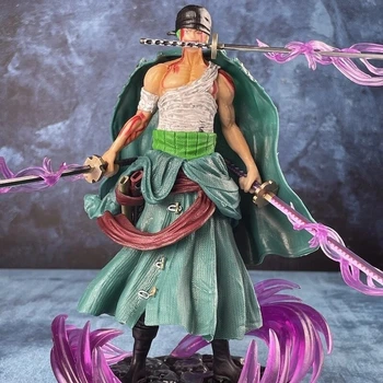 Мисливець на піратів Ророноа Зоро з мечами з аніме Ван Піс , One Piece Anime Figure Roronoa Zoro 21cm
