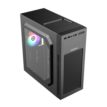 Корпус для комп'ютера Midіtower GameMax MT525-2U3TYC-NP без БЖ Чорний