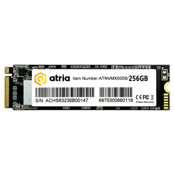 Накопичувач SSD M.2 ATRIA ATNVMX500S/256 256ГБ/3D NAND TLC