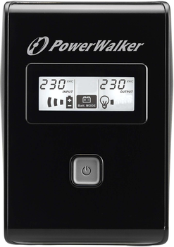 Джерело безперебійного живлення PowerWalker VI LCD 850VA (480W) Black (VI 850 LCD)