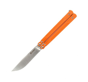 Нож-бабочка складной конструкция балисонг Ganzo G766-OR Orange 203 мм