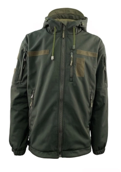 Куртка Tactic4Profi софтшел хакі з підкладкою фліс розмір XL (50)