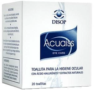Серветки для зняття макіяжу очей Disop Acuaiss Eye Wipes 20U (8435080003474)