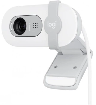 Вебкамера Logitech Brio 100 Full HD 1080p с автоматическим балансом освещенности белая