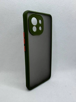 Чехол Sport Matt для Xiaomi Mi 11 Оливковый