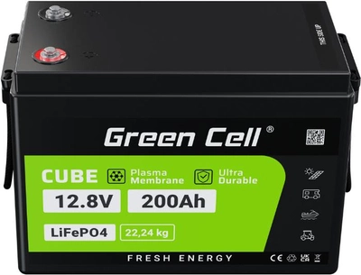 Akumulator Green Cell LiFePO4 12.8V-200Ah (5907813966064)