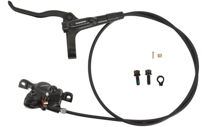 Дисковый гидравлический тормоз Shimano MT200 передний&nbsp;(левая ручка BL-MT200, калипер, гидролиния 1000 мм)