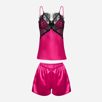 Piżama (szorty + koszulka) DKaren Beatrice 2XL Dark Pink (5903251398993)