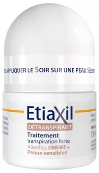 Антиперспірант для чутливої ​​шкіри під пахвами Etiaxil Confort+ Aisselles Peaux Sensibles Roll-On 15 мл (3614819997115)