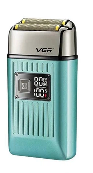 Шейвер электробритва мужская бритва VGR V-357 влагозащита IPX6 Голубой