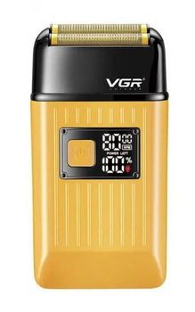 Електробритва чоловіча Шейвер бритва VGR V-357 IPX6 Жовтий