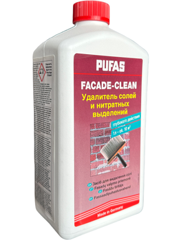 Средство для удаления солей и нитратных выделений Pufas Facade-Clean 1 л до 10 м.кв.