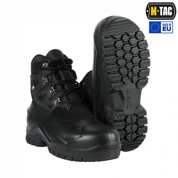 Ботинки зимние мужские тактические непромокаемые берцы M-tac UNIC-LOW-R-C-BK Black размер 42 (27,5 см) высокие с утеплителем