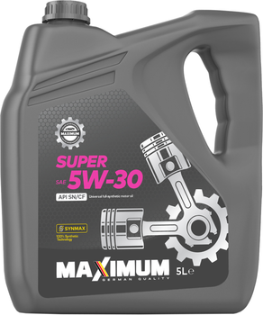 Моторное масло Maximum Super 5W30 SN/CF 5 л (СТ-00152673)