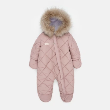 Дитячий зимовий суцільний комбінезон для новонароджених MagBaby Pooh 103384 50-61 см Пудровий (4820000346122)