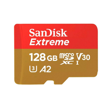 Карта памяти microSDXC SanDisk Extreme For Drones 128Gb c10 V30 (R190MB/s,W90MB/s) SDSQXAA-128G-GN6AA