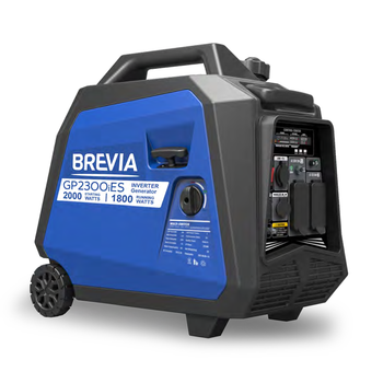 Генератор інверторний для дому 1,8 кВт BREVIA бензиновий із системою AVR 230В чиста синусоїда з автозапуском 61дБ (GP2300iES)