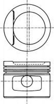Поршень двигателя VW 83.0 2.0 AGG/ADY/2E 92- пр-во NURAL Nural (8750180720)