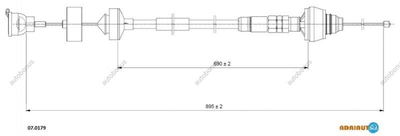 Трос зчеплення CITROEN BERLINGO вир-во Adriauto Adriauto (070179)