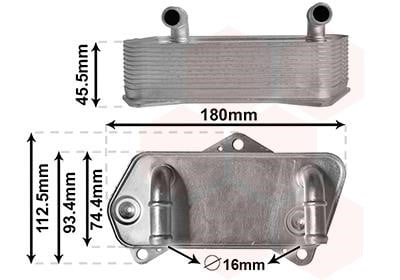 Радіатор масляний AUDI,SKODA, VW вир-во Van Wezel Van Wezel (58013701)