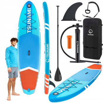 Сапборд TSUNAMI 160х81х15 см (fit0012263) Блакитний