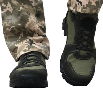 Тактические летние кроссовки ЗСУ олива, военная обувь размер 42