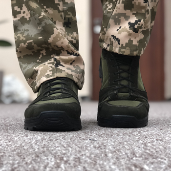 Тактичні літні кросівки ЗСУ олива, військове взуття розмір 47