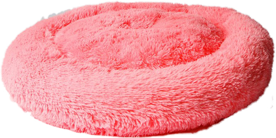 Лежак для собак GoGift Шеггі M 57x57x10 см рожевий (5905359296683)