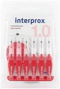 Zestaw Interprox Vitis Interdent Dentaid Mini 6u Conic Toothbrush (8427426033306)