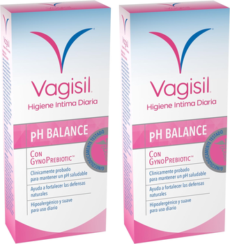 Гель для інтимної гігієни Vagisil Duplo Gynoprebiotic Higiene Intima 2 x 250 мл (8413853720018)