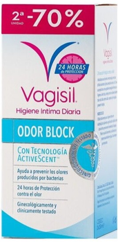 Żel do higieny intymnej Vagisil Duplo Odor Block Higiene Intima 2 x 250 ml (8413853741013)